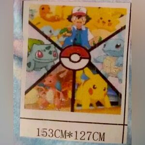 Amazon- Pokemon Christmas Gift Sofa Kids Blanket 40"x50" Brand New
